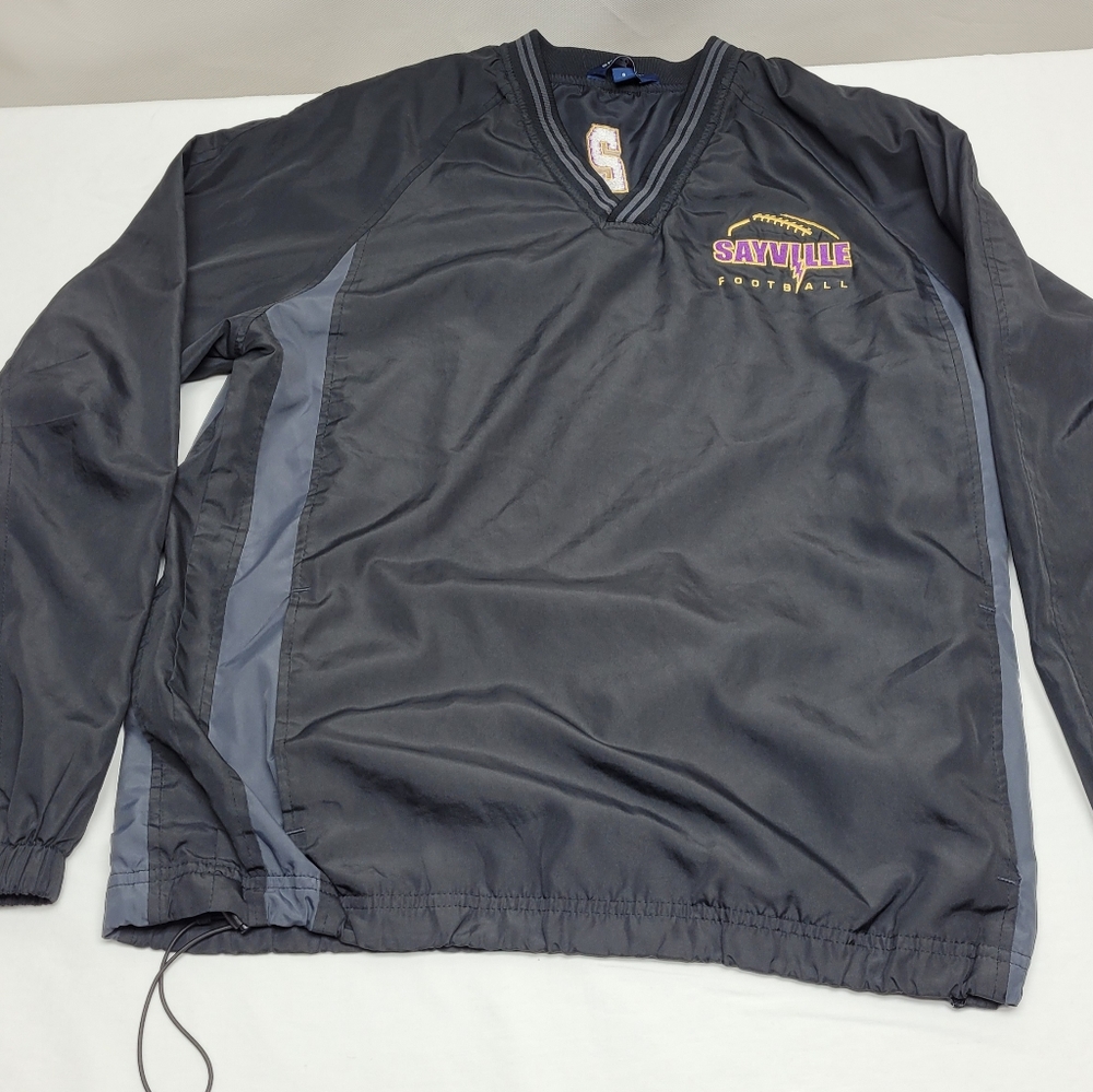 New York Sayville Long Island Football High School Pull Over Windbreaker Small